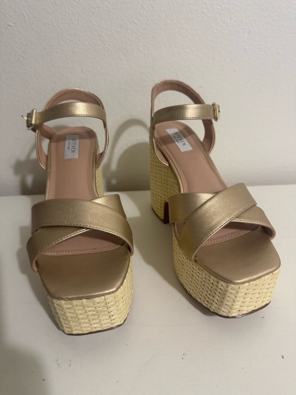 Steven New York Dipsy Espadrille Platform Sandals Size 9
